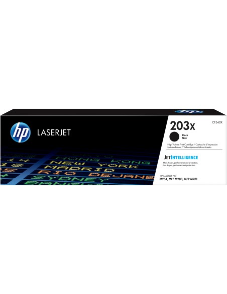 HP LaserJet M254,M280,M281 Toner Negro Alta 203X
