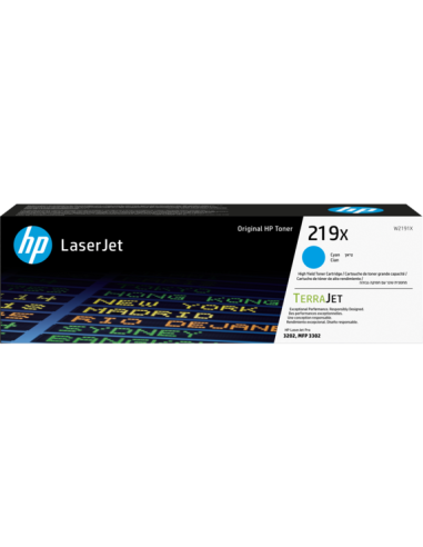 HP 219X High Yield Cyan Original LaserJet Toner Cartridge