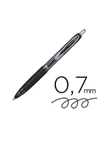 BOLIGRAFO ROLLER TINTA DE GEL SIGNO RETRACTIL  0,7 NEGRO UMN-207E UNIB