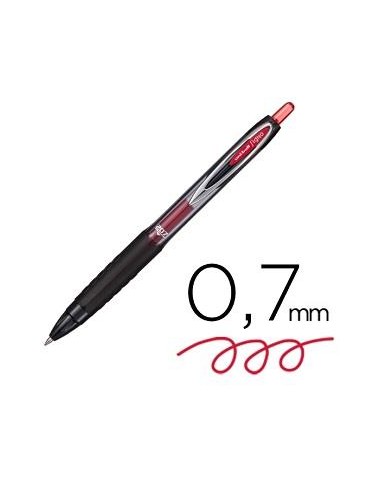 BOLIGRAFO ROLLER TINTA DE GEL SIGNO RETRACTIL O,7 ROJO UMN-207E UNIBAL