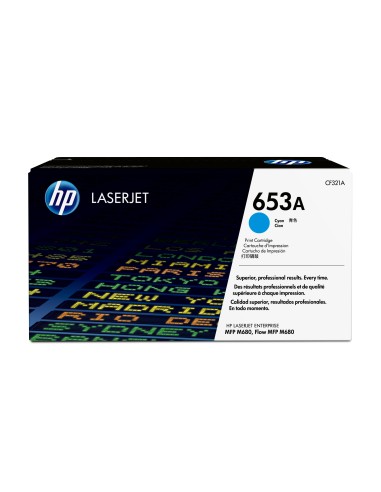 HP LaserJet Enterprise Flow MFP M680f 653A Toner Cian