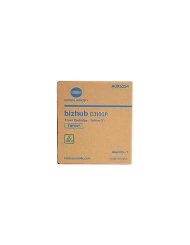 Konica Minolta Toner, original, amarillo bizhub C 3100P, TNP 50 Y