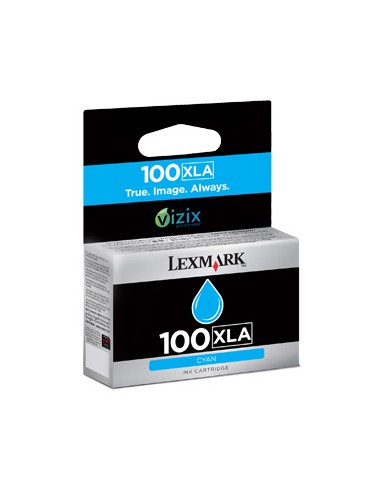 LEXMARK CARTUCHO INYECCION TINTA CIAN Nº100 XLA VIZIX