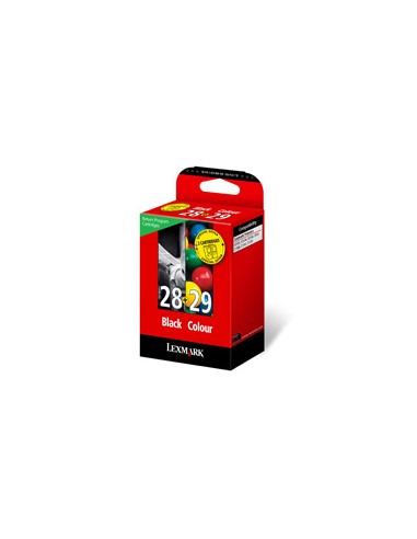 LEXMARK Z845/1300/X2500 Pack Cartucho Negro nº28 + Color nº29 Retornables