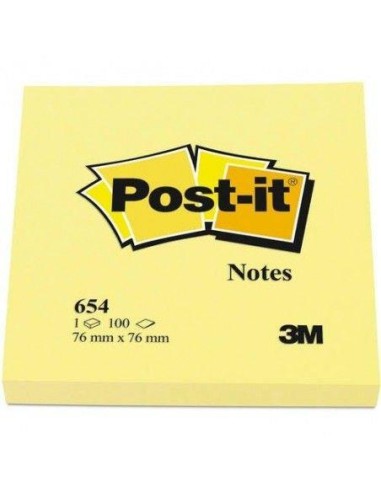 POST IT 76X76 ORIGINAL 654 3M 654Y.24P 7100172239 / FT51028024(12)