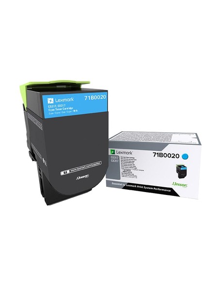 Lexmark CS/CX 317 Cartucho de toner cian