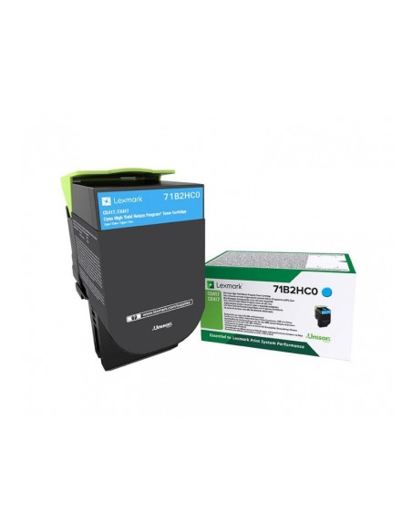 Lexmark CS/CX 417, 517 Cartucho de toner cian Alto Rendimiento Retornable