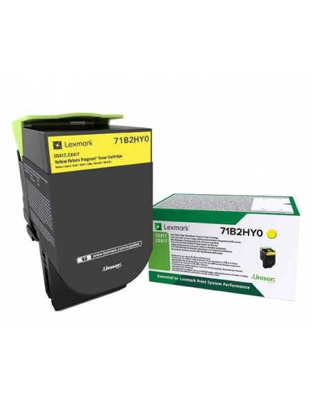 Lexmark CS/CX 417, 517 Cartucho de toner amarillo Alto Rendimiento Retornable