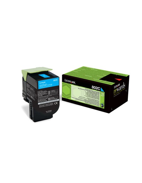 LEXMARK 802C Toner Retornable Cian (1k)