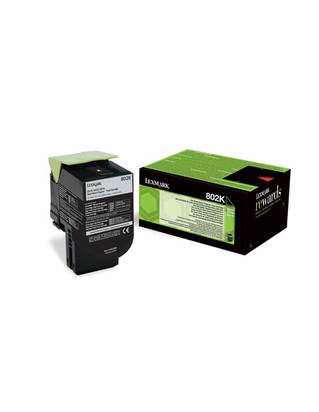 LEXMARK 802K Toner Retornable Negro(1k)