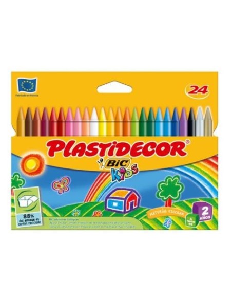 CERAS PLASTIDECOR 24 COLORES BIC 9203011/9203013  (12)