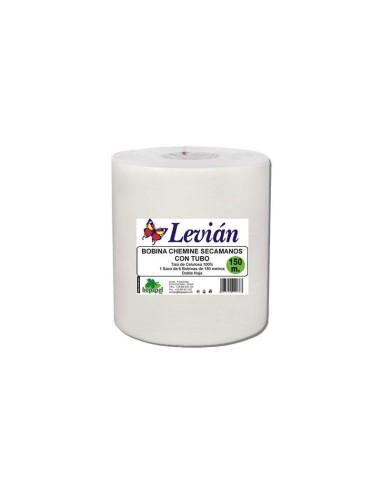 BOBINA CHEMILLE SECAMANOS LEVIAN  MECHA C/TUBO 150M. BOPAPEL BI00268 (6) POR UNIDAD