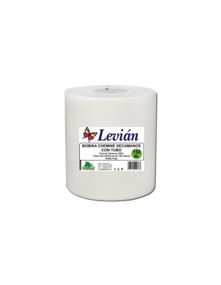 BOBINA CHEMILLE SECAMANOS LEVIAN  MECHA C/TUBO 150M. BOPAPEL BI00268 (6) POR UNIDAD