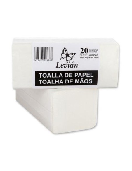 TOALLA TISSUE LEVIAN 20X23 200UDS. BOPAPEL TO00178  (20) POR UNIDAD