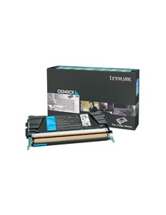LEXMARK Toner C-534 Retornable Cian extra alto rendimiento