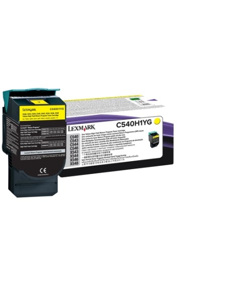 LEXMARK C540/543/544 Toner Amarillo Retornable Alto rendimiento
