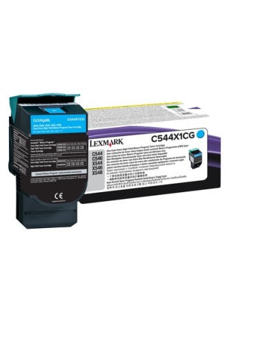 LEXMARK C544/X544 Toner Cian Extra Alto Rendimiento Retornable