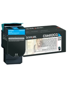 Lexmark C544/546, X544/546 Cartucho toner cian Extra Alto Rendimiento (4K)