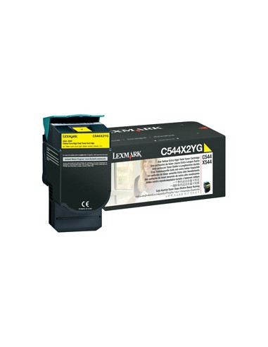 Lexmark C544/546, X544/546 Cartucho toner amarillo Extra Alto Rendimiento (4K)