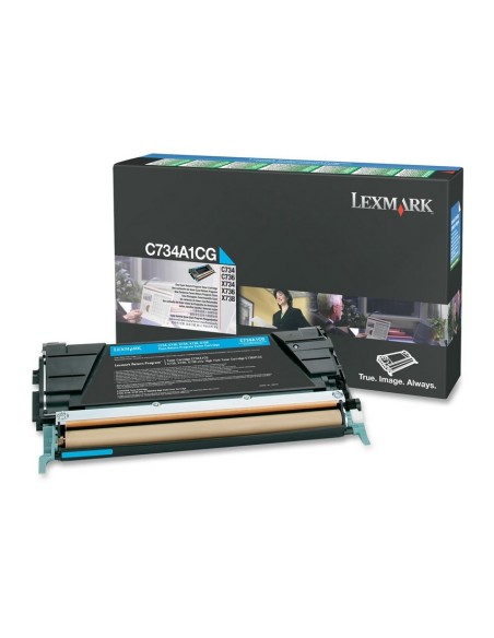 LEXMARK C-734/736, X-734/736/738 Toner Cian Retornable
