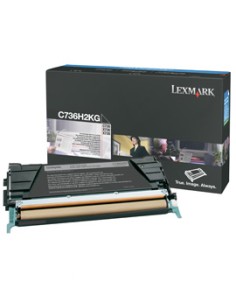 Lexmark C736, X736, X738 Cartucho de toner negro Alto Rendimiento (12K)