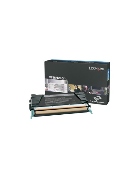 Lexmark C736, X736, X738 Cartucho de toner negro Alto Rendimiento (12K)