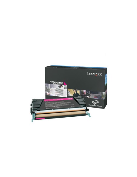 Lexmark C736, X736, X738  Cartucho de toner magenta Alto Rendimiento (10K)