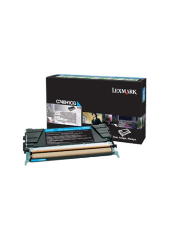 LEXMARK C748 Cartucho de toner cian Alto Rendimiento Retornable
